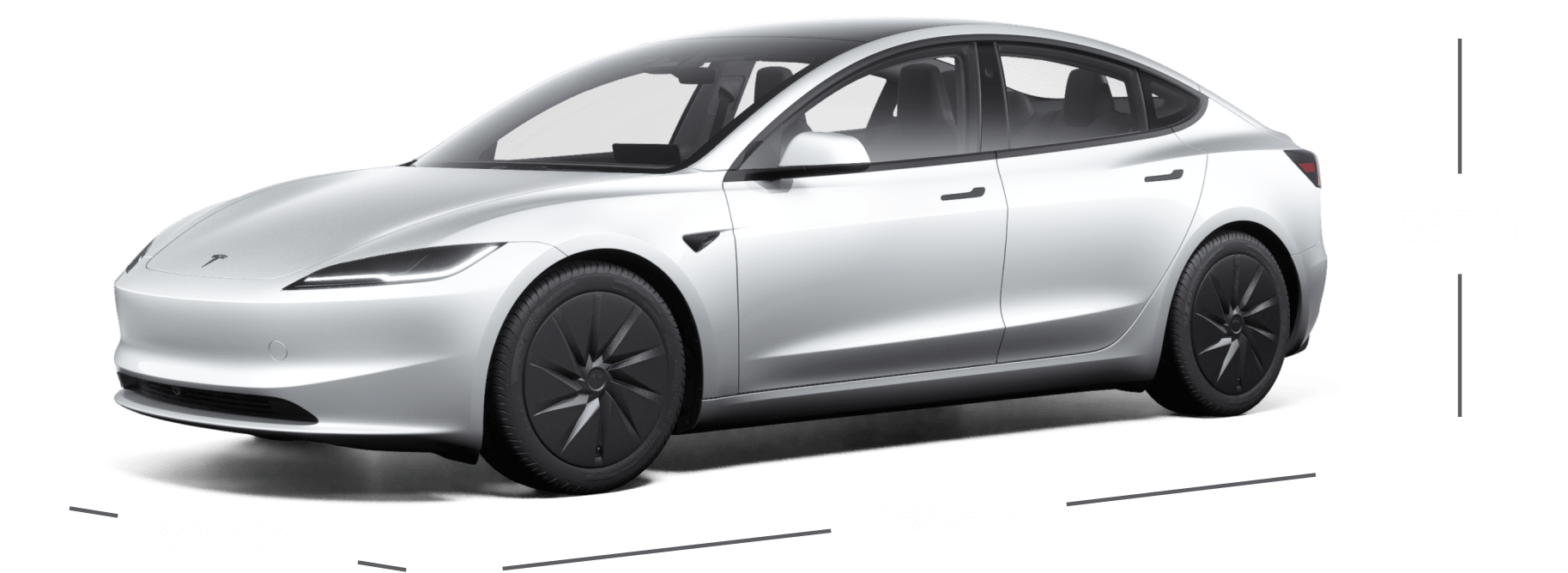 Model 3 - compact battery-electric sedan for daily commuting and fleet use