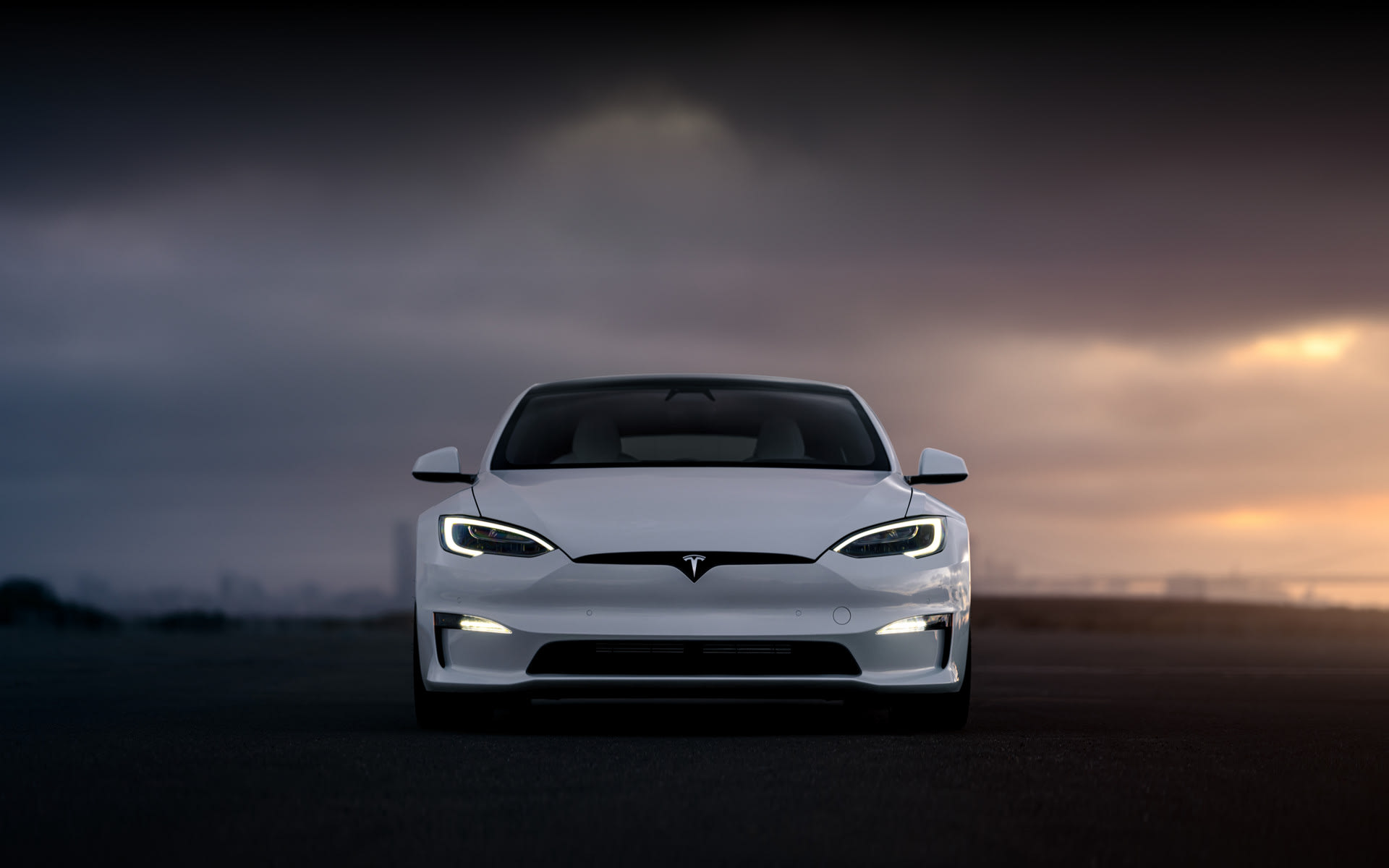 Model S with dark background