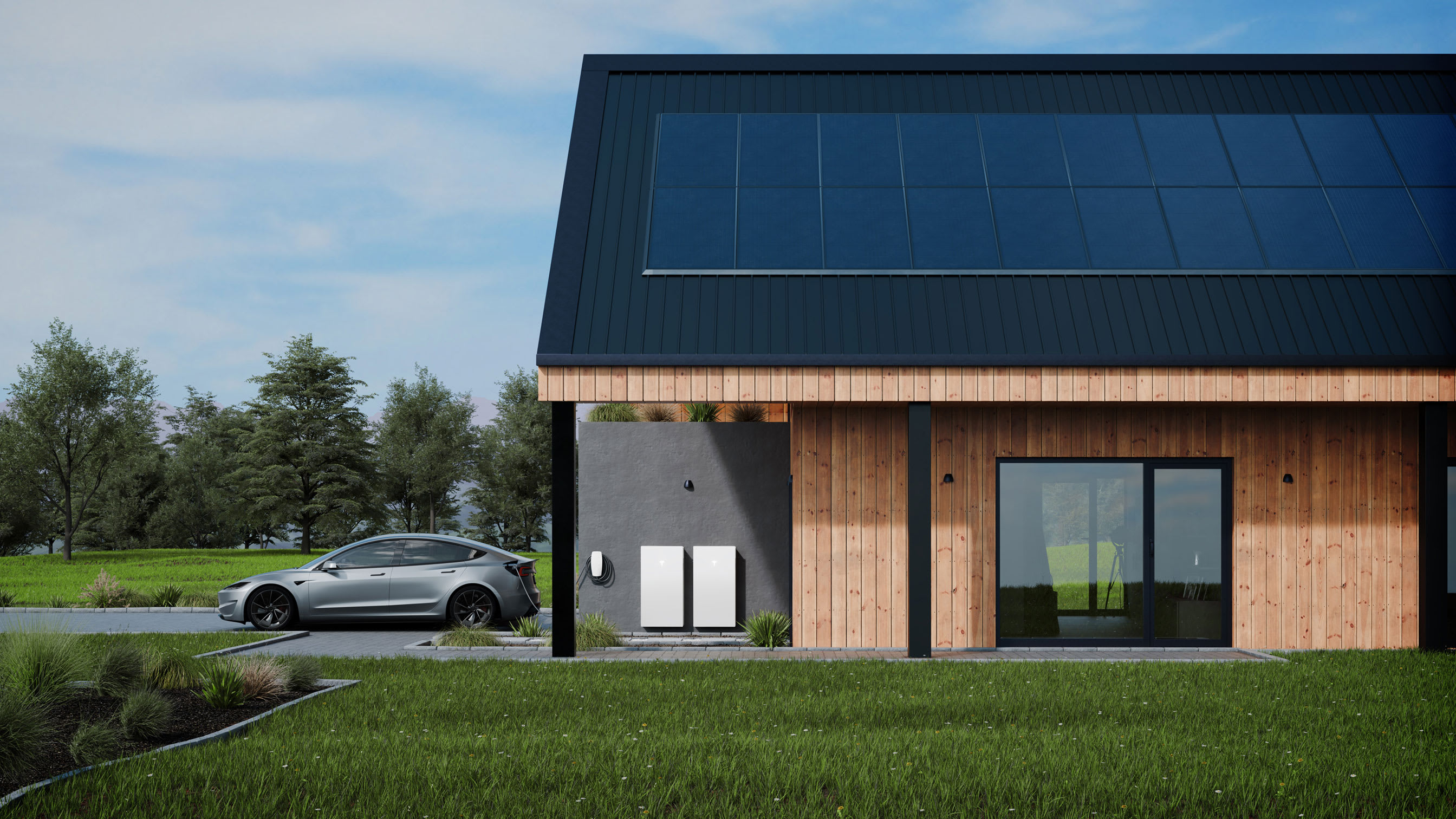 家庭使用 Tesla 能源生态系统， 