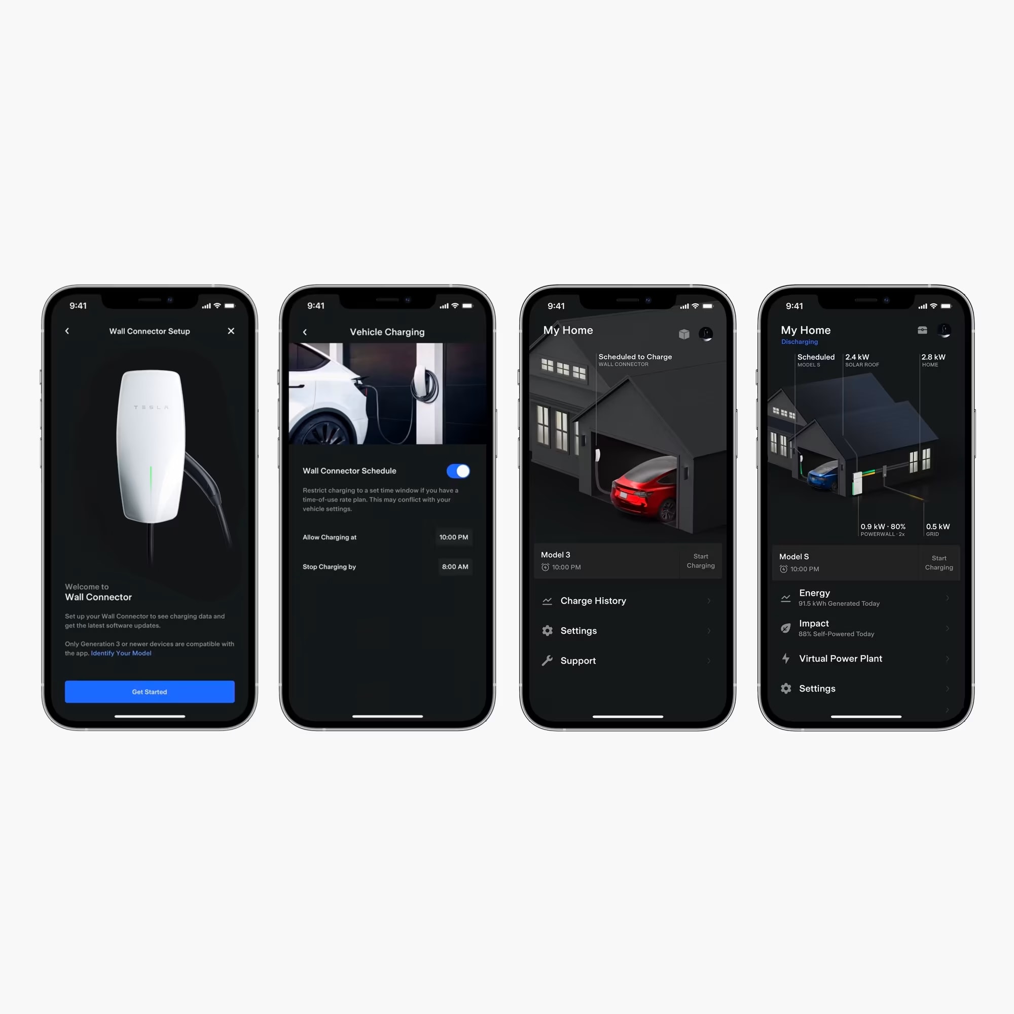 Tesla App and Universal Wall Connector