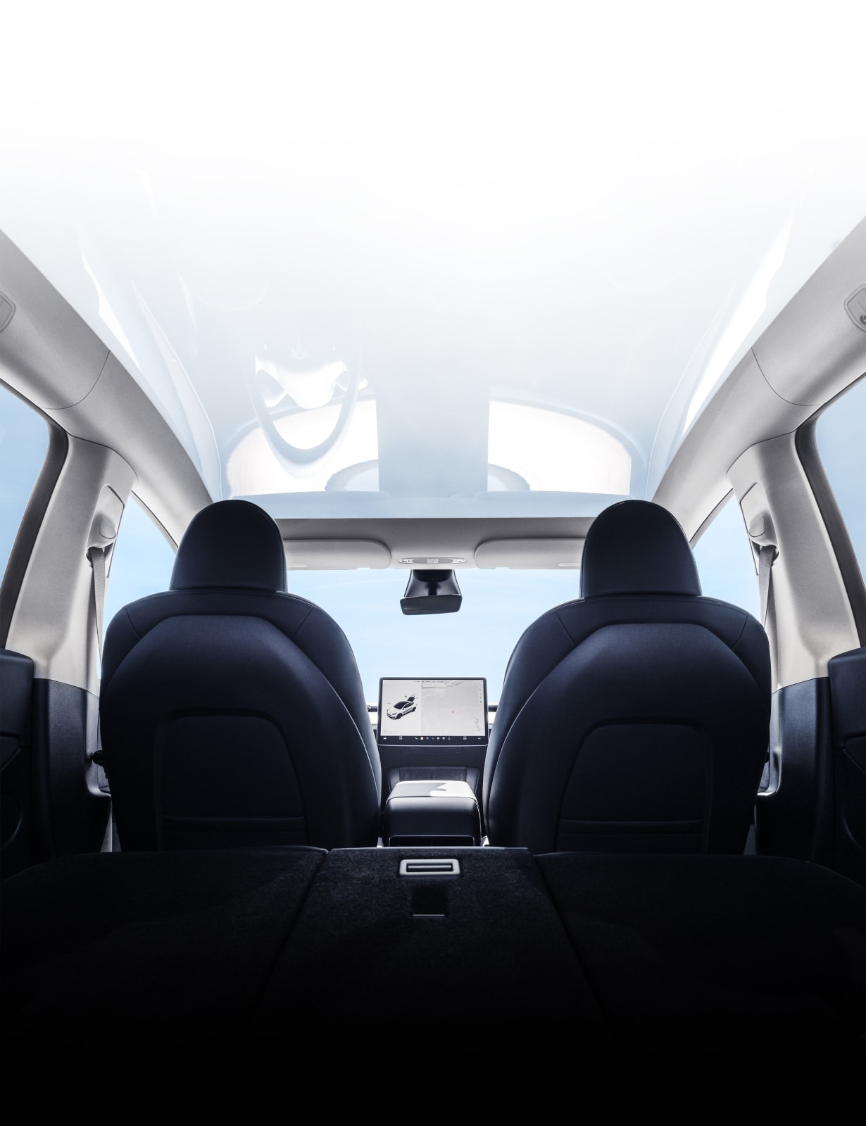 Model Y Glass Roof interior view
