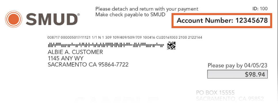 SMUD Account Number