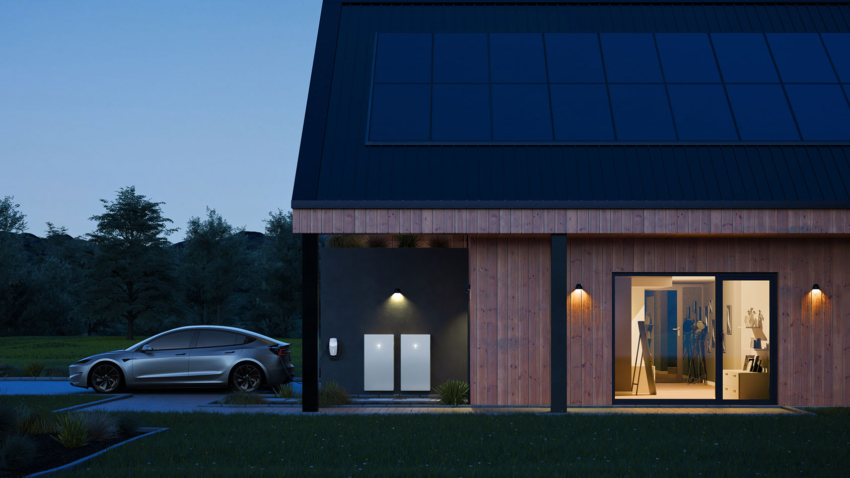 Teslaエナジー製品のホーム画面