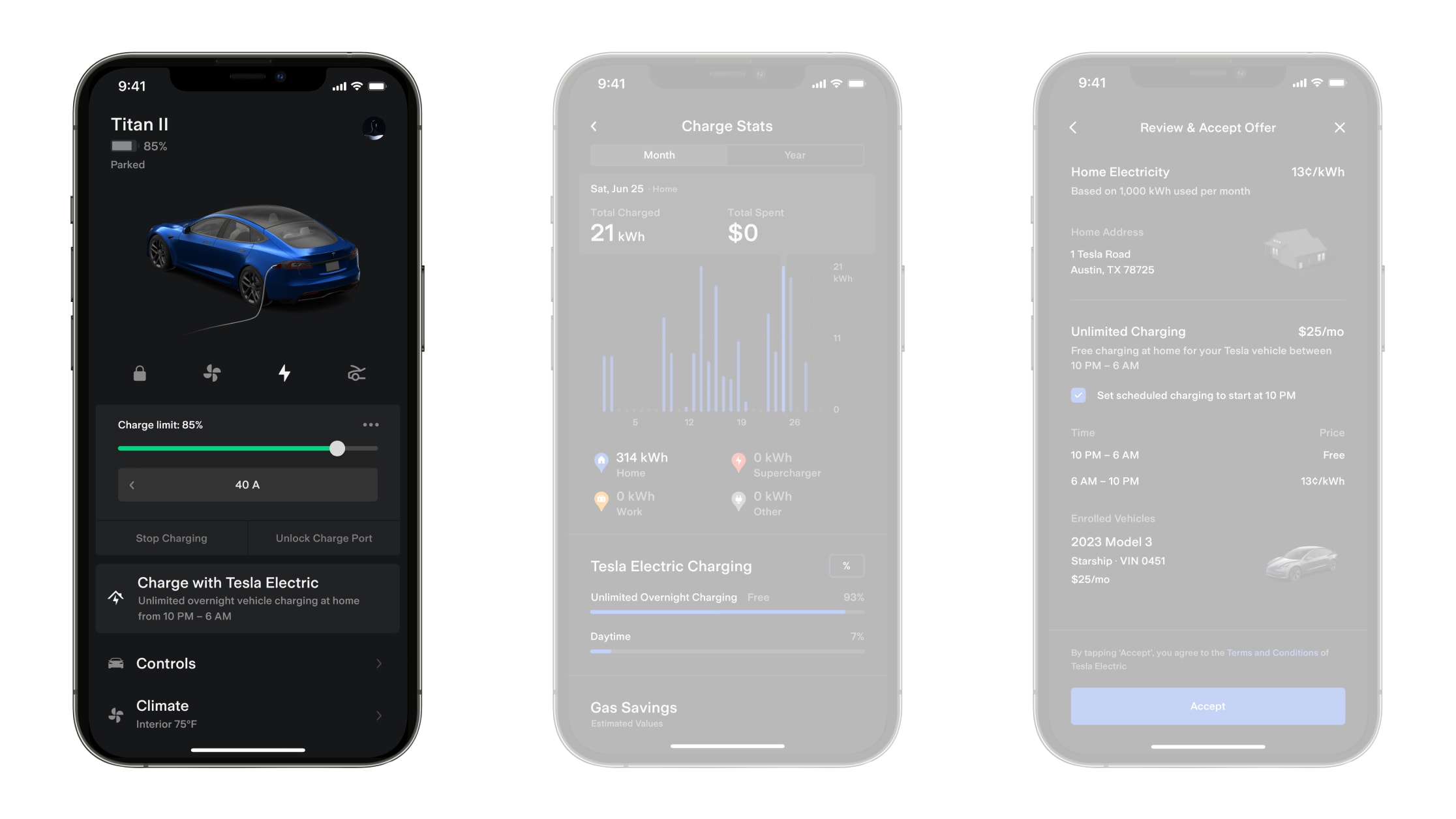 how to get free charge for tesla