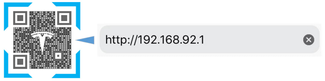 월 커넥터 웹 브라우저의 QR 코드