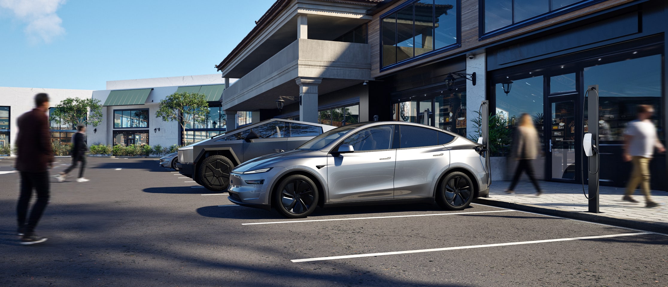 Model Y and Cybertruck charging