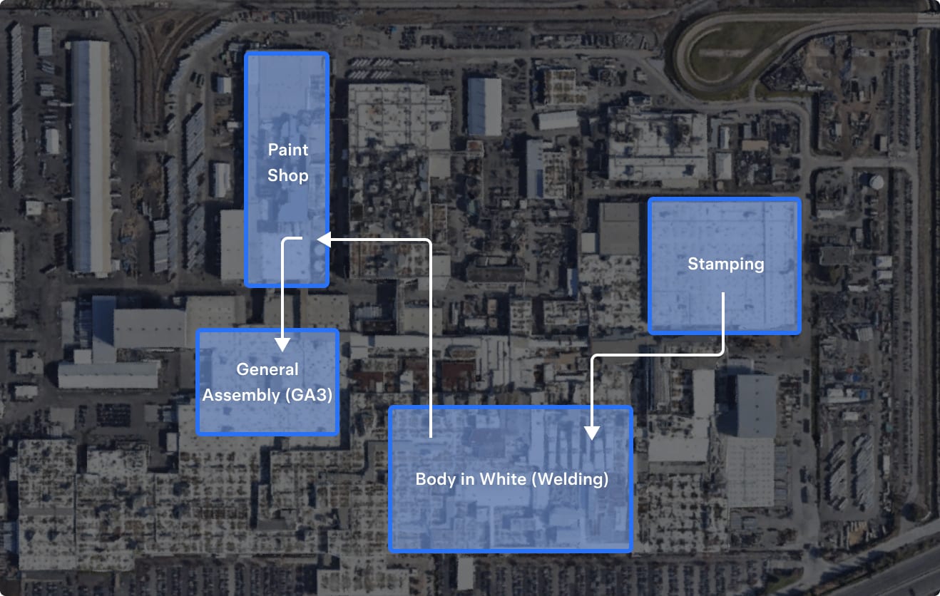 Fertigung des Model 3 in Fremont, Kalifornien