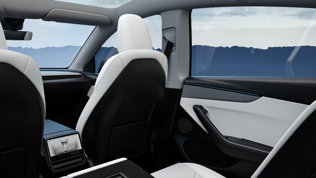 Interior view of New Model Y