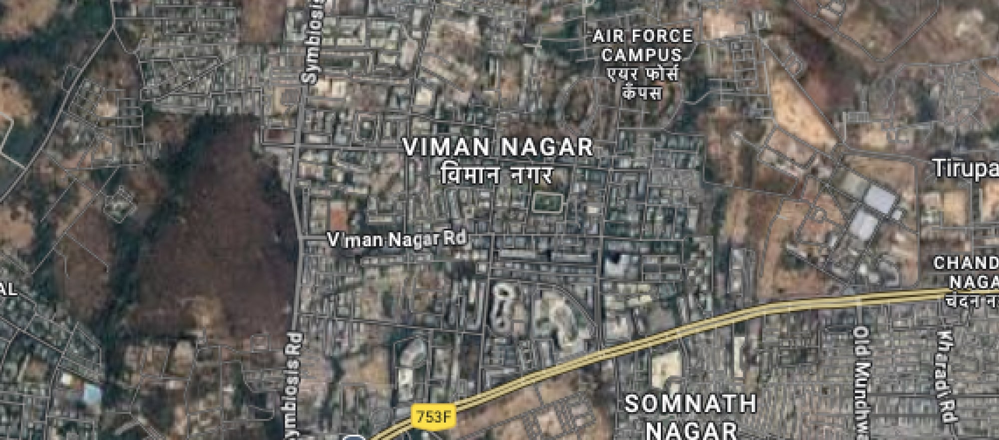 TeslaインドのGoogle衛星写真