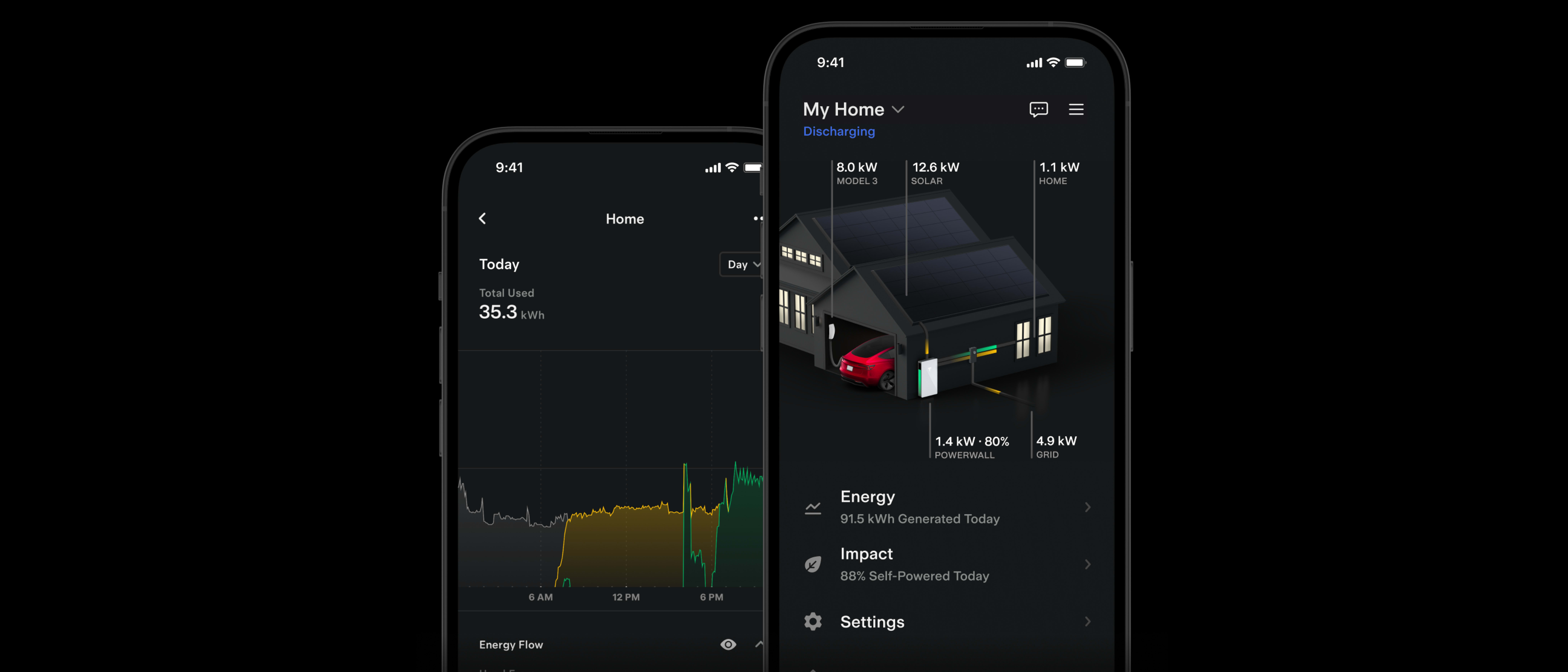 Tesla app for energy products