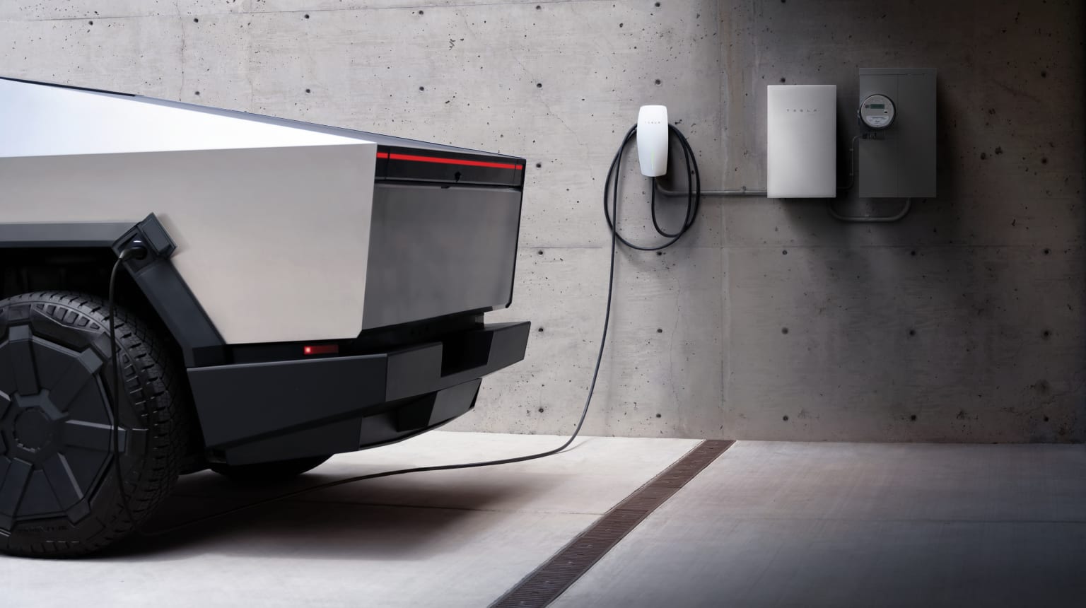 Cybertruck charging at home