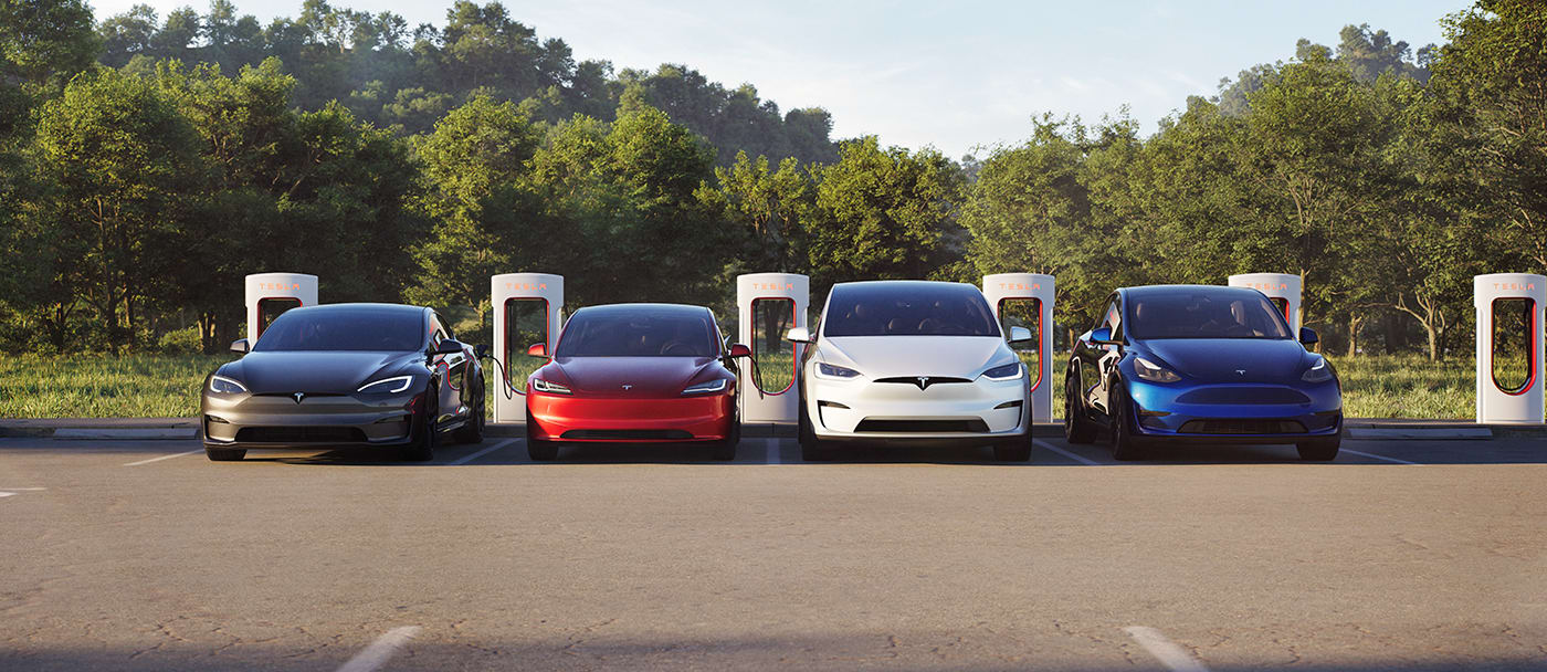 Tesla-Fahrzeuge
