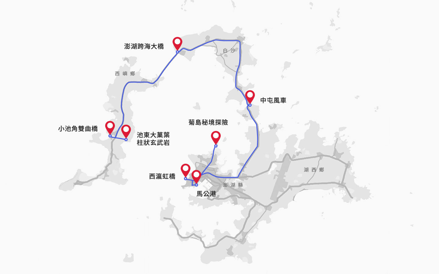 Penghu Trip Map
