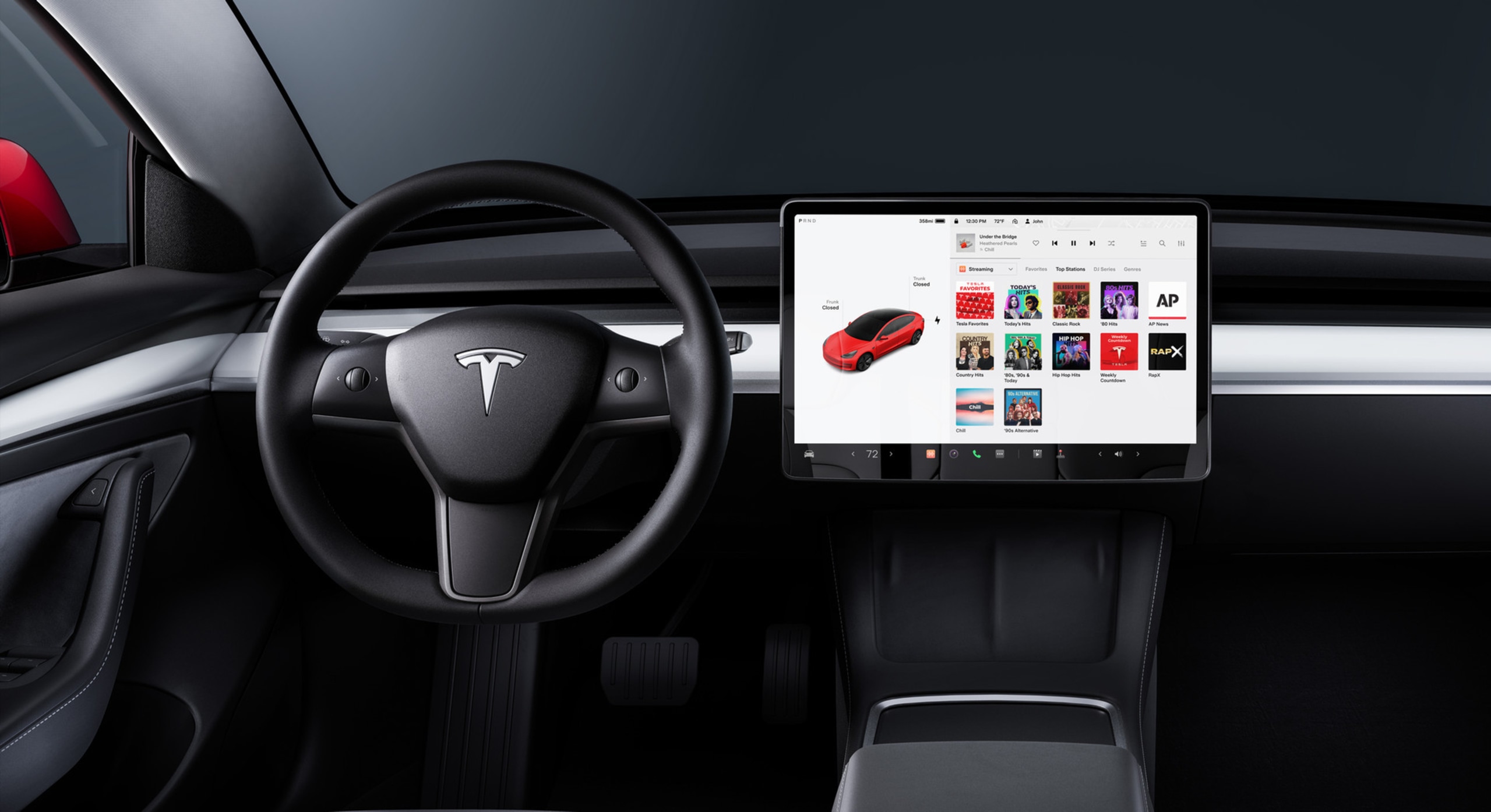 Tesla model 3 интерьер