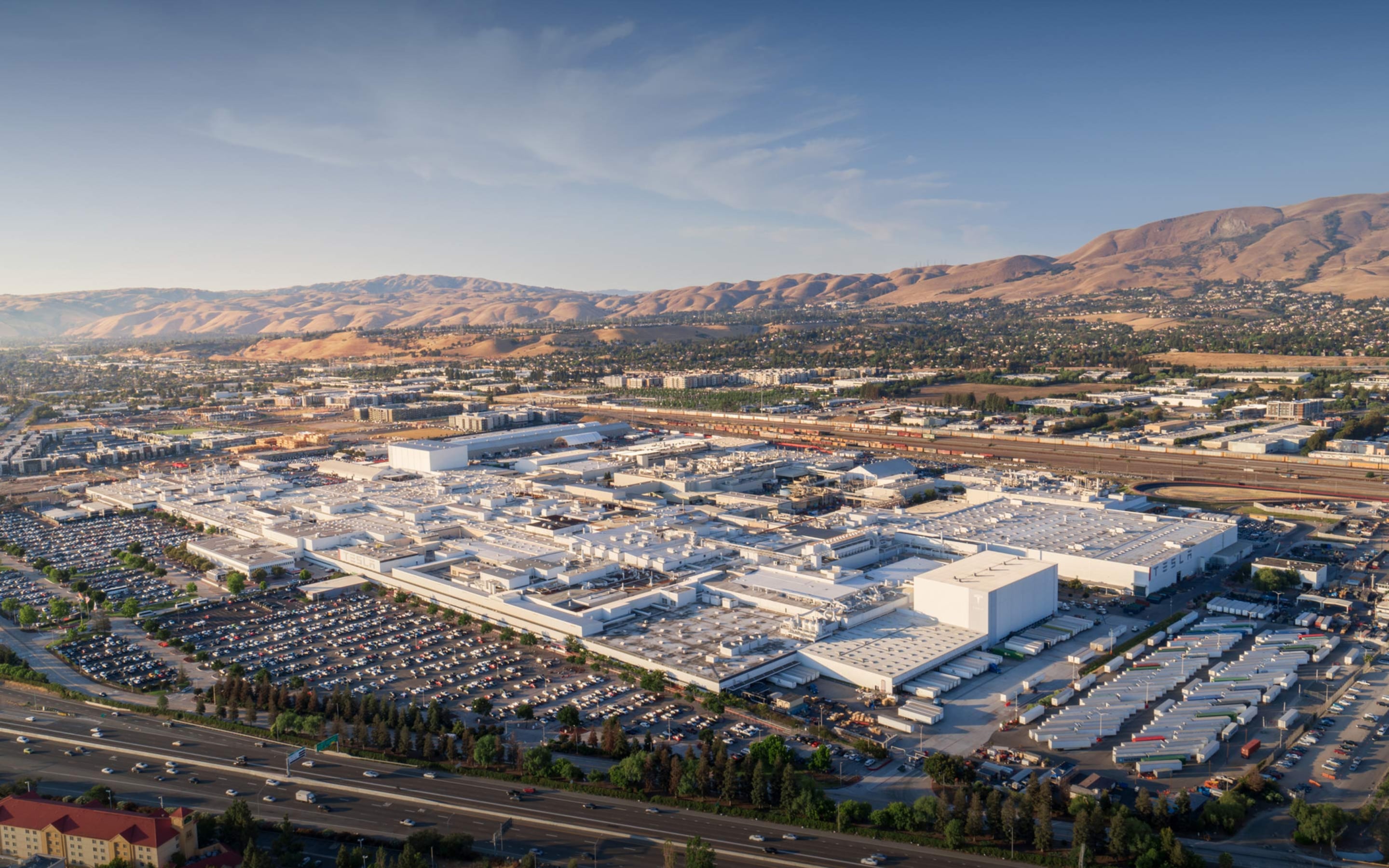 Birds-eye view of Fremont Factory