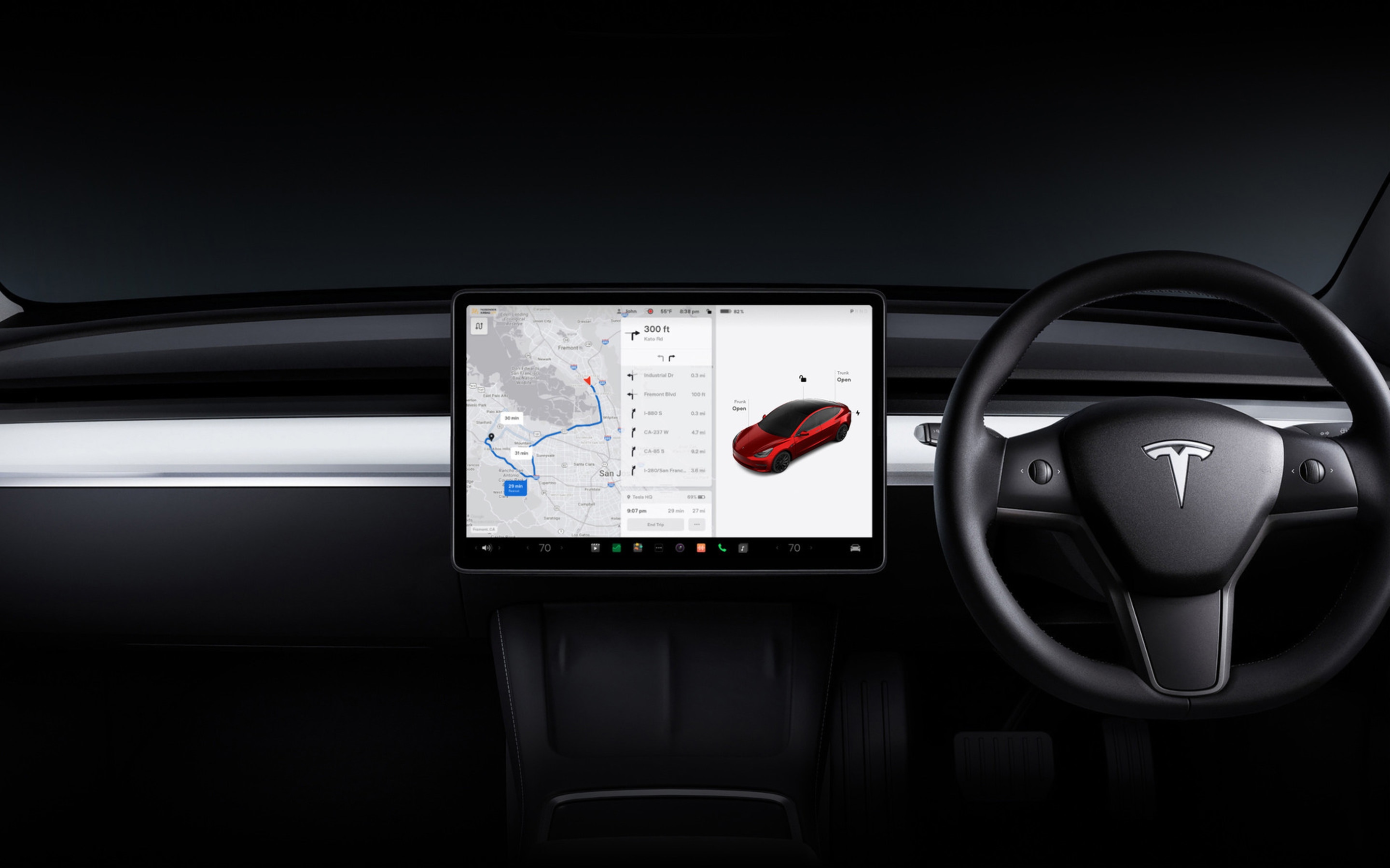 Model 3 15" touchscreen with navigation