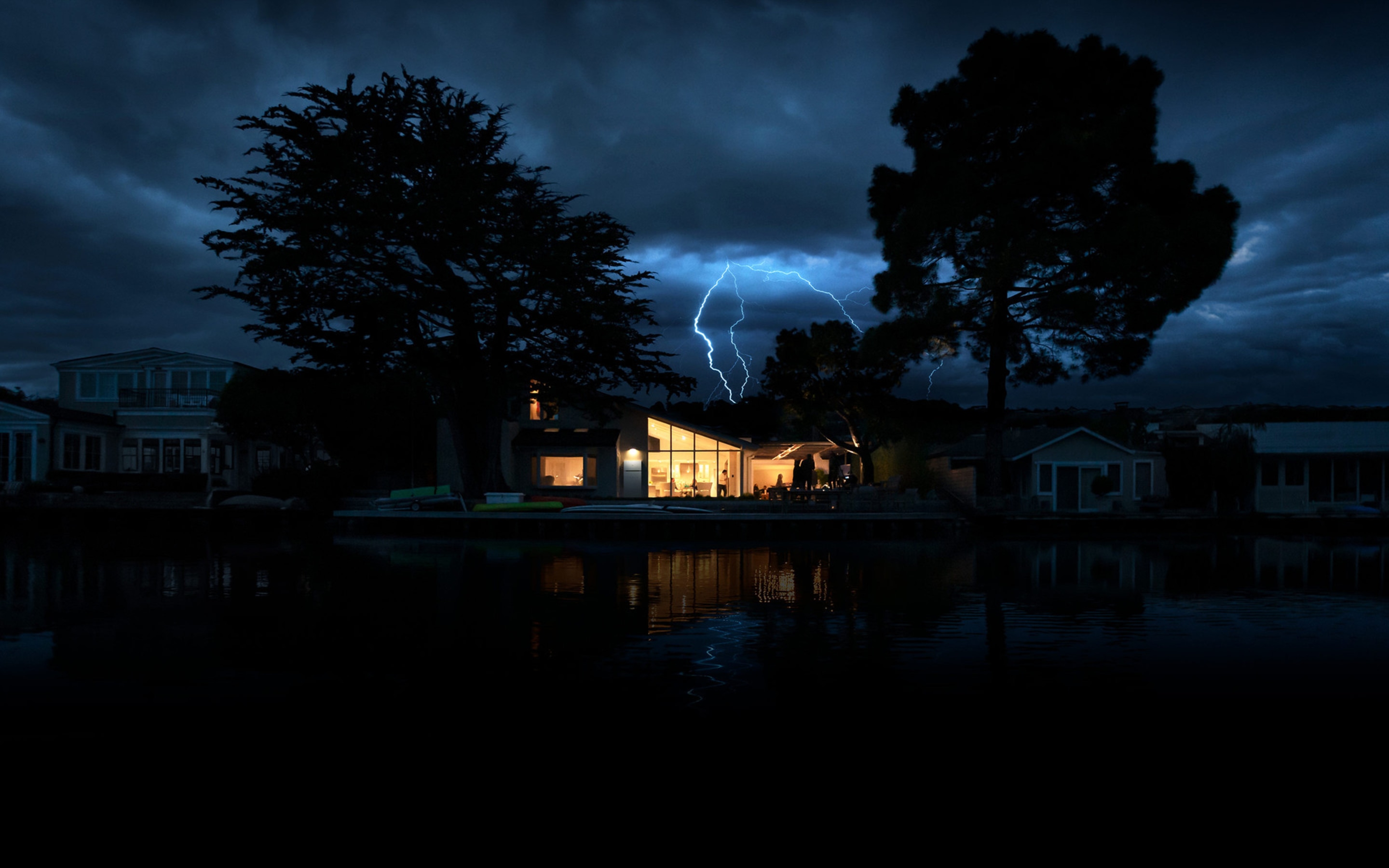 Powerwall powering a home in an outage