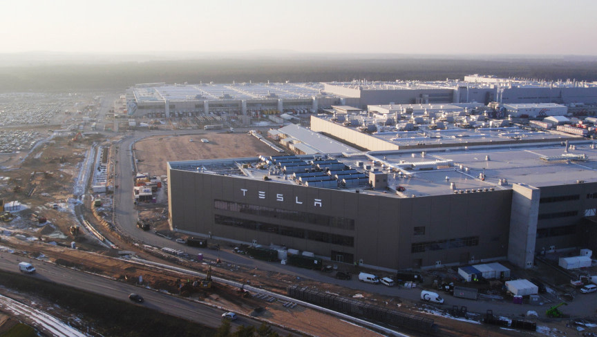 柏林 Gigafactory 航拍機拍攝畫面