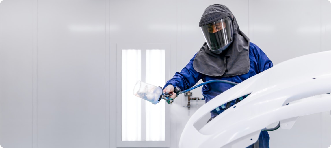 painter in tesla service center