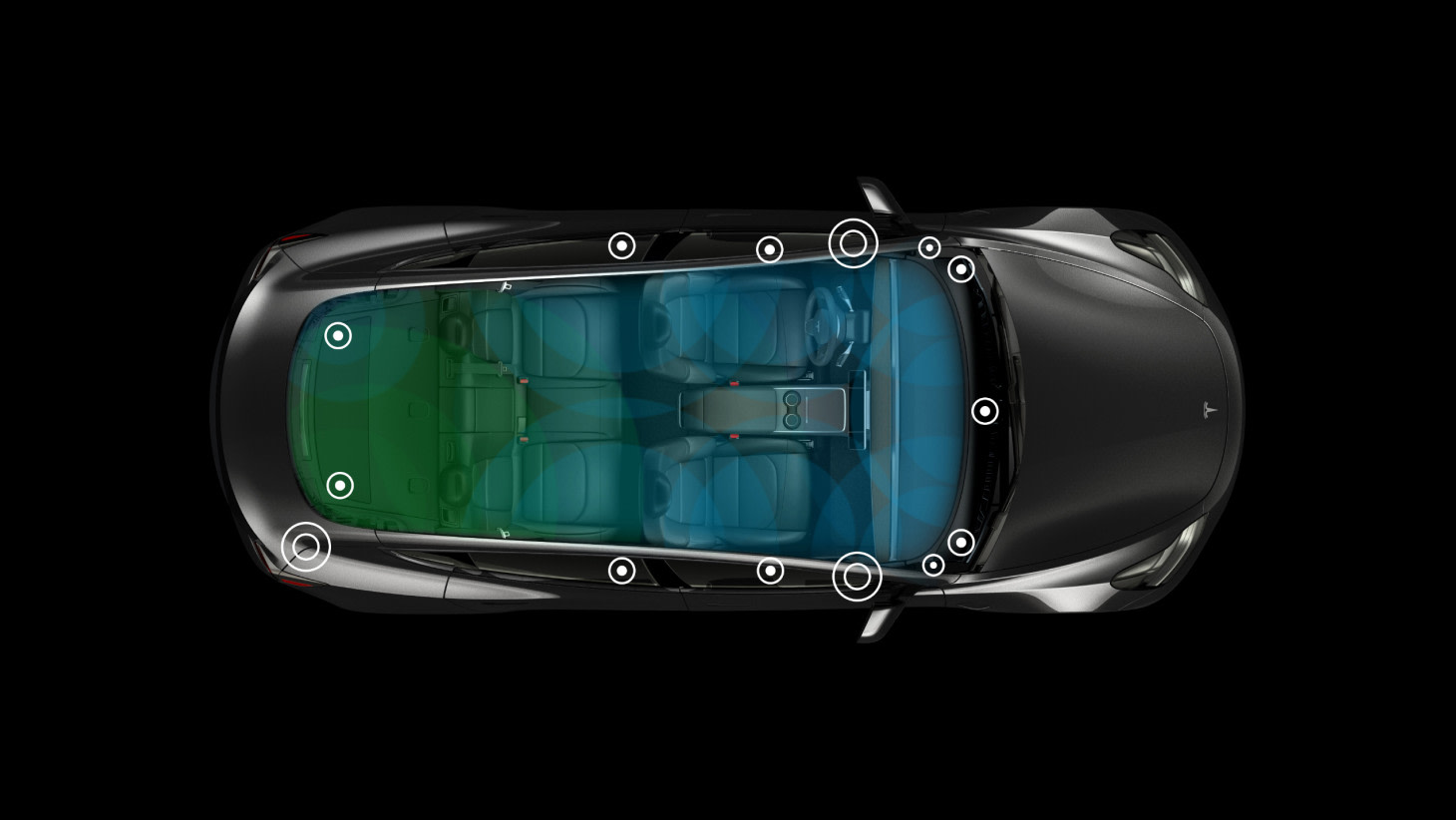 Model 3의 오디오 시스템 시각화