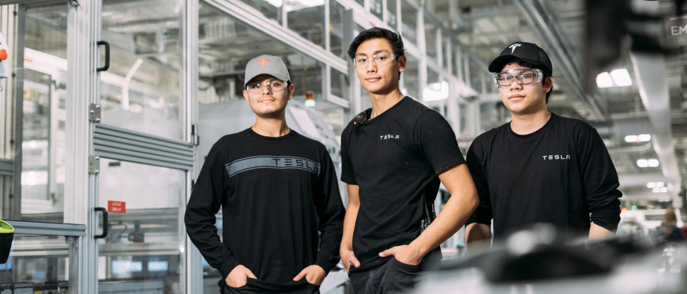 Praktikanter på Gigafactory i Nevada